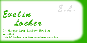 evelin locher business card